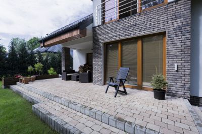 Brick Planter Installation